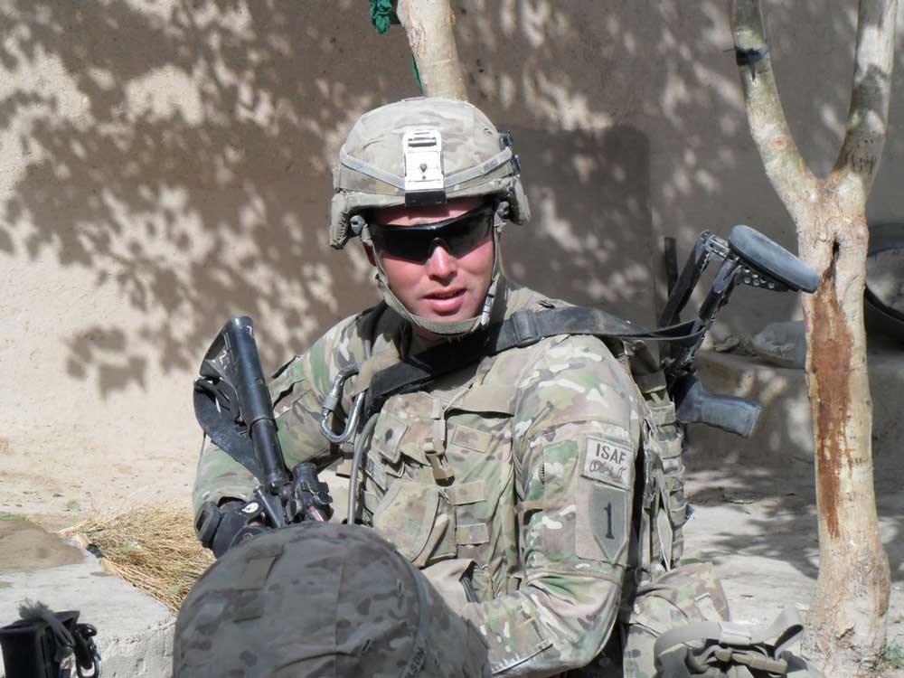 John Grace as U.S. Army infantryman deployed in Afghanistan in 2011